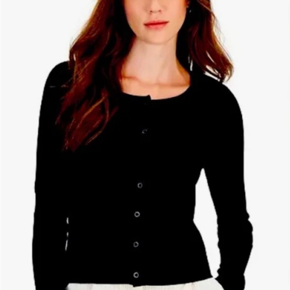 MODA INTERNATIONAL vintage BUTTON DOWN  long sleeve knit CARDIGAN SWEATER TOP
